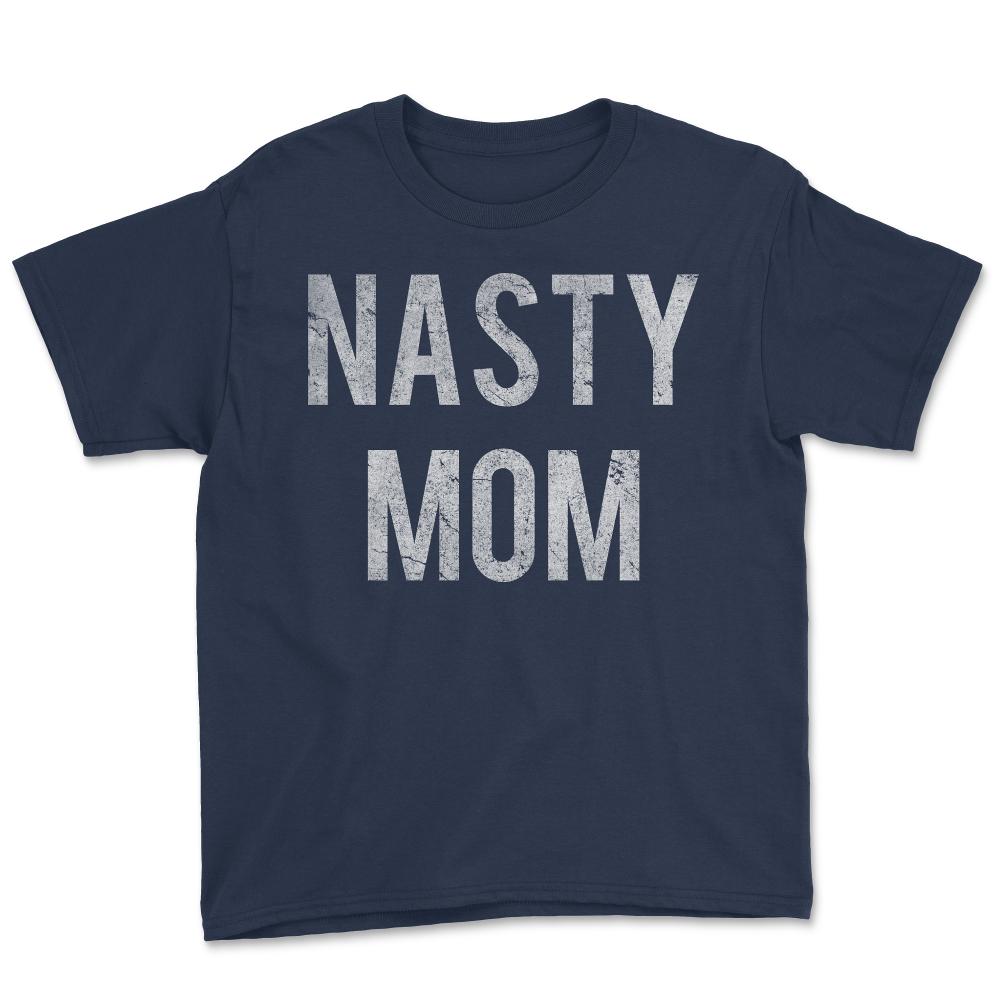 Nasty Mom Retro - Youth Tee - Navy
