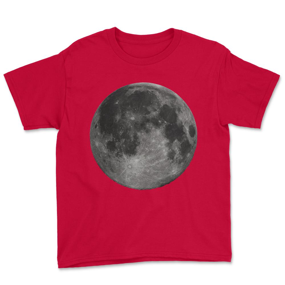 Full Moon - Youth Tee - Red
