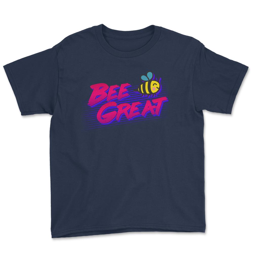 Bee Great Retro - Youth Tee - Navy