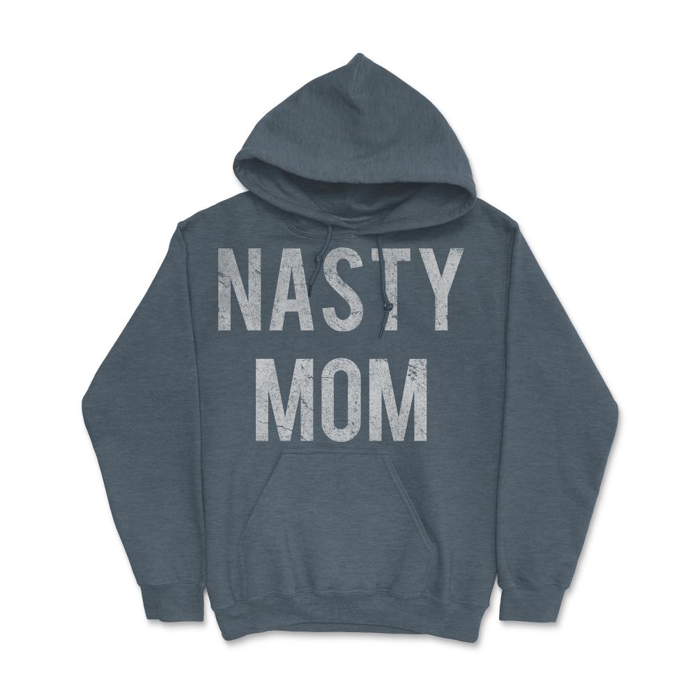 Nasty Mom Retro - Hoodie - Dark Grey Heather