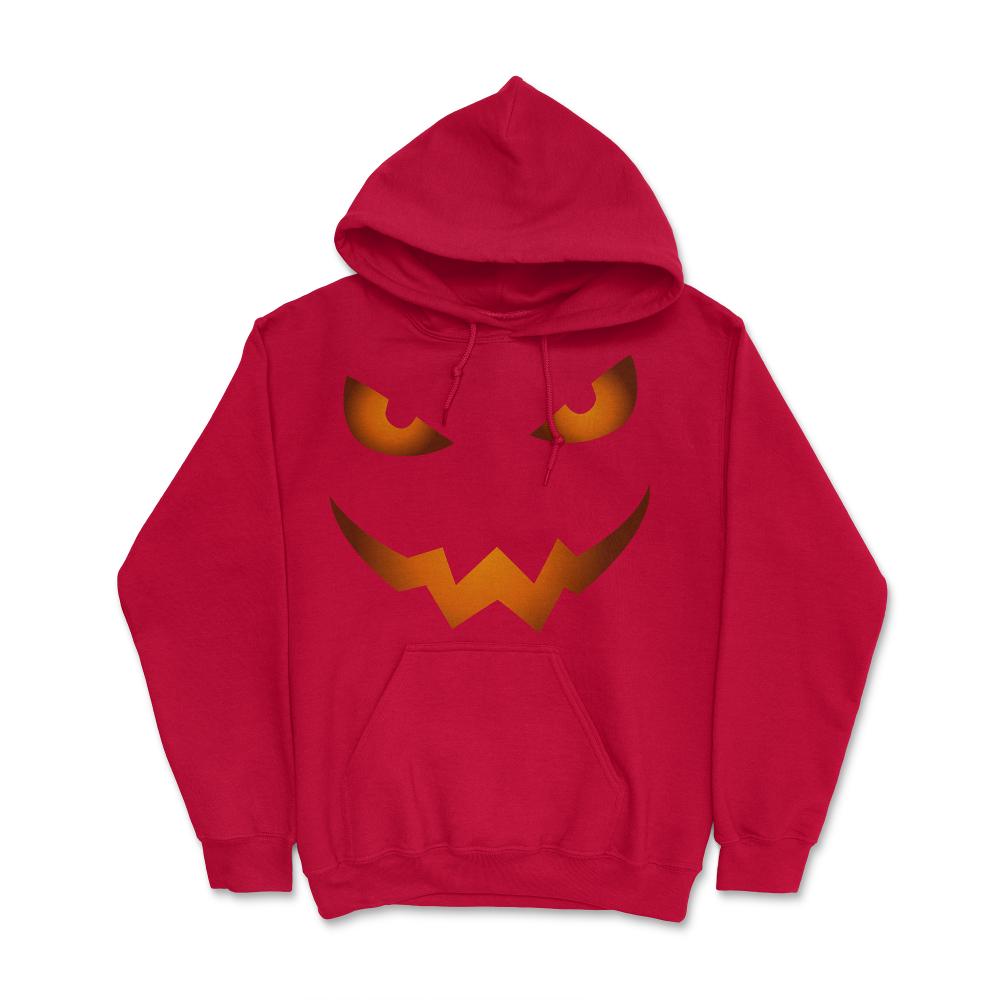 Scary Jack O Lantern Pumpkin Face Halloween Costume - Hoodie - Red