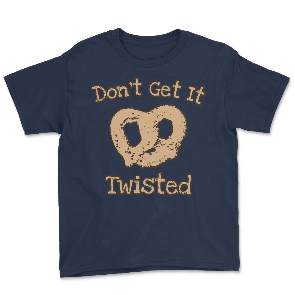 Don't Get It Twisted Pretzel - Youth Tee - Navy
