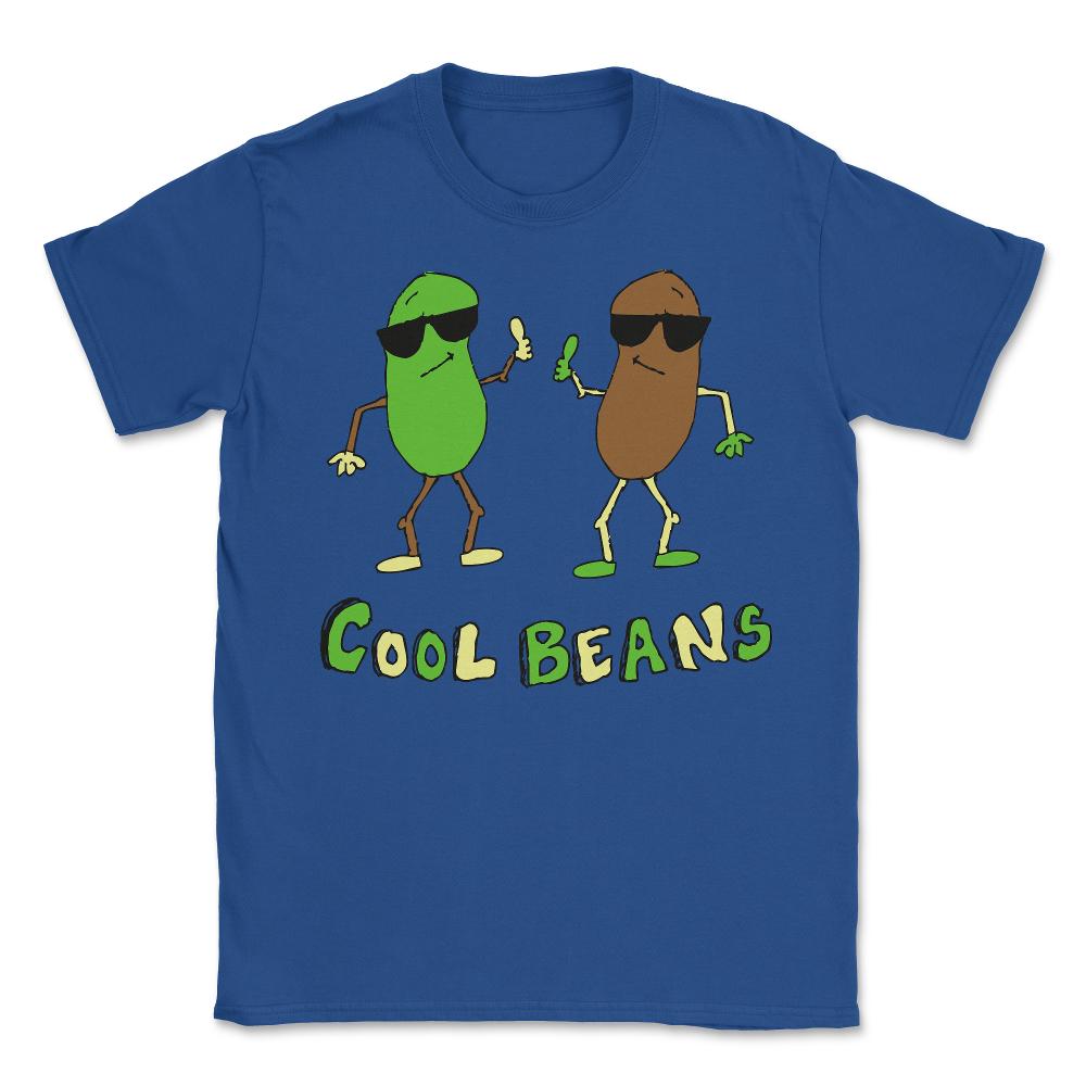 Retro Cool Beans - Unisex T-Shirt - Royal Blue