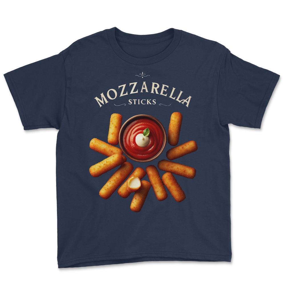 Mozzarella Sticks - Youth Tee - Navy