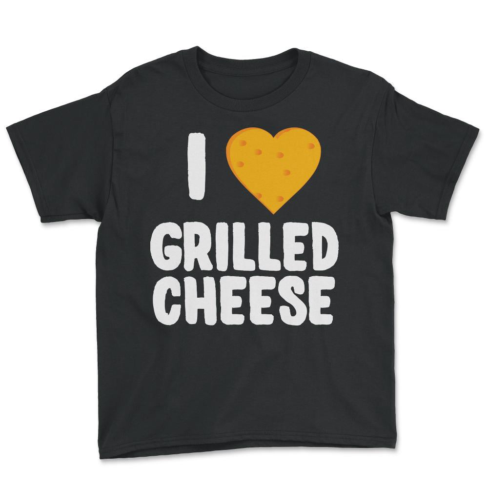 I Love Grilled Cheese - Youth Tee - Black