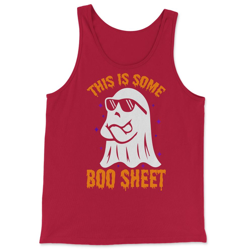 This is Some Boo Sheet Funny Halloween - Tank Top - Red