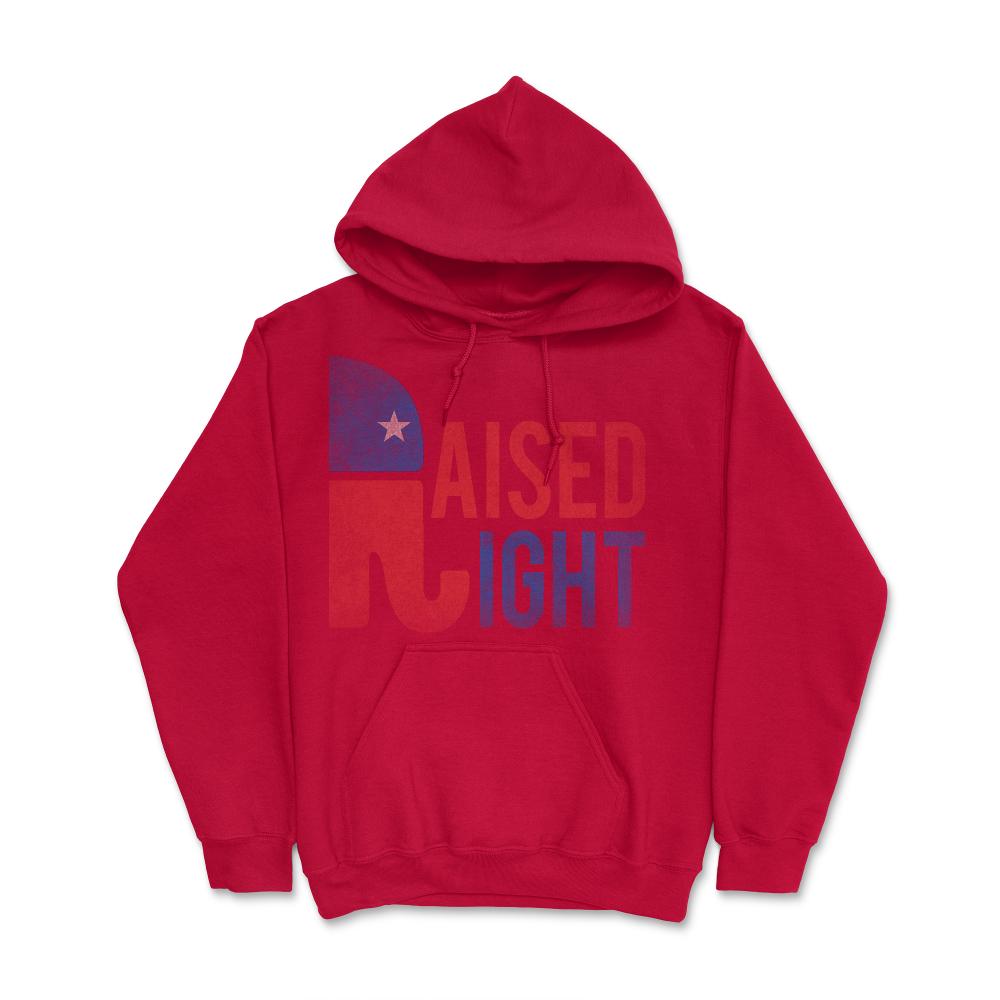 Raised Right Retro Republican - Hoodie - Red