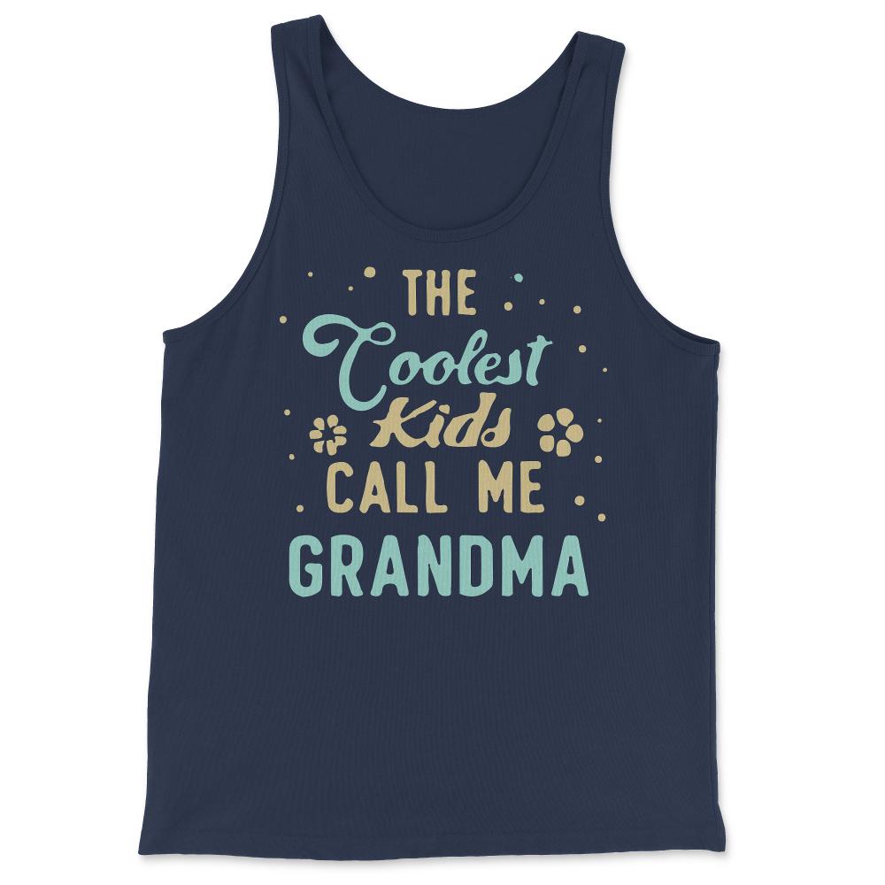 The Coolest Kids Call Me Grandma - Tank Top - Navy