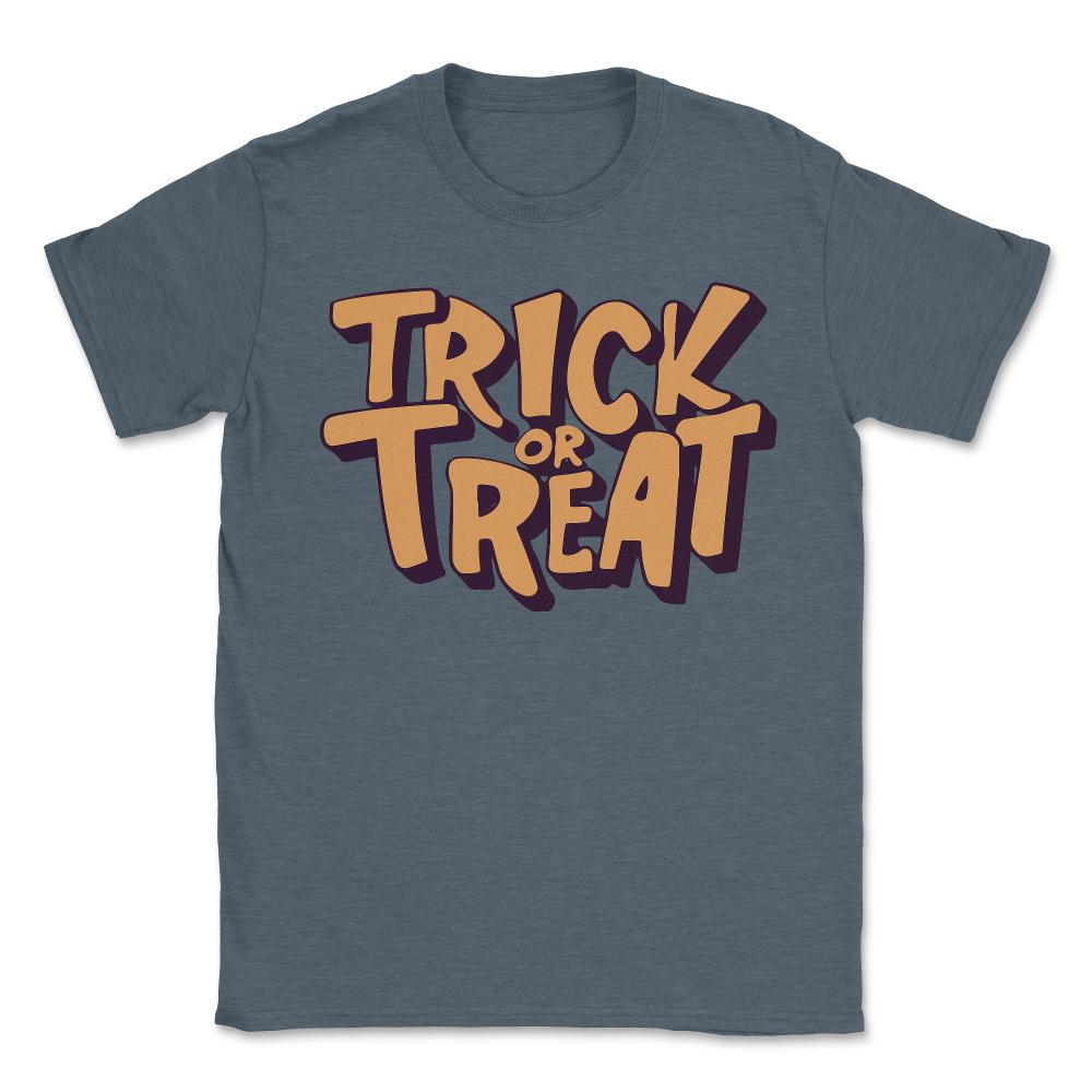 Trick or Treat Halloween - Unisex T-Shirt - Dark Grey Heather