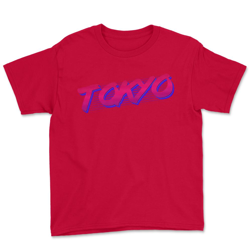 Retro 80s Tokyo Japan - Youth Tee - Red