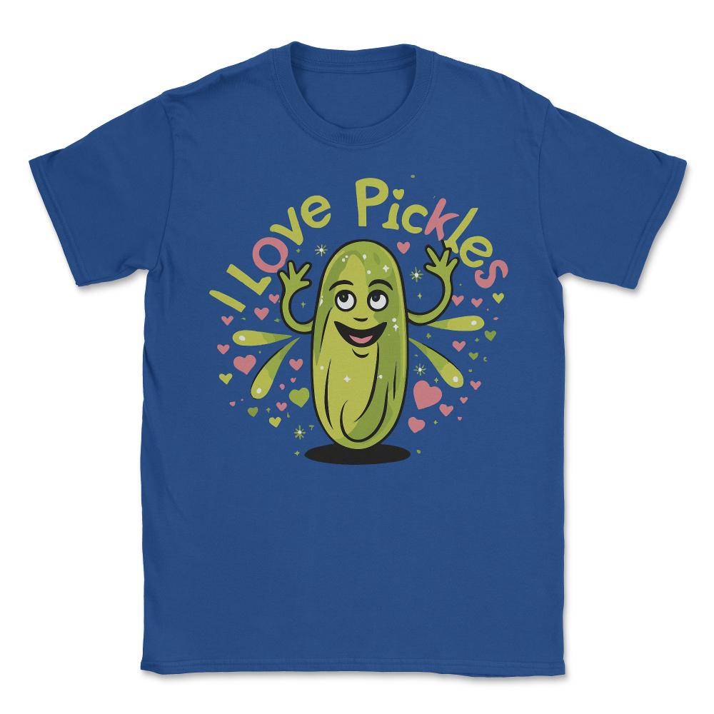 I Love Pickles - Unisex T-Shirt - Royal Blue