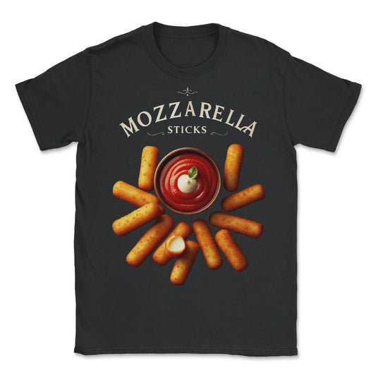 Mozzarella Sticks - Unisex T-Shirt - Black