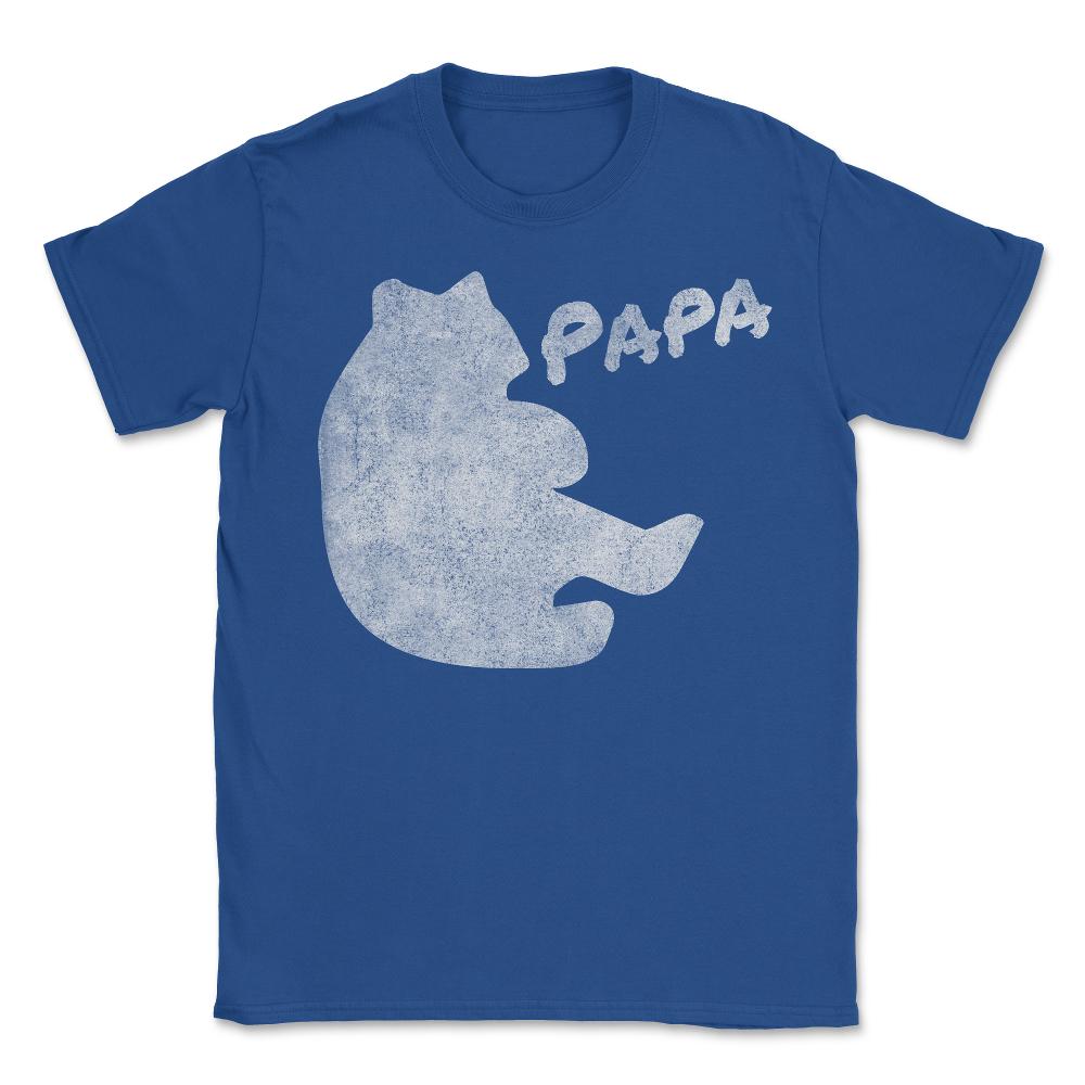 Papa Bear Retro - Unisex T-Shirt - Royal Blue