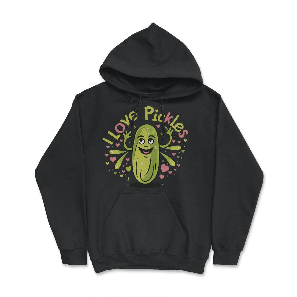 I Love Pickles - Hoodie - Black