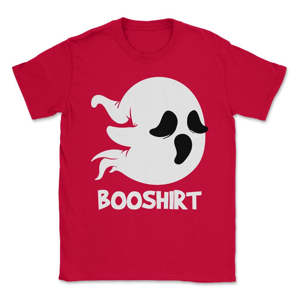 Booshirt Funny Halloween Boo Ghost Unisex T-Shirt - Red