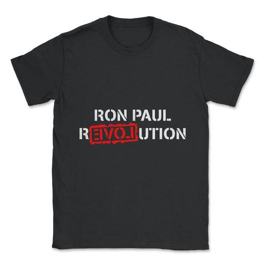 Ron Paul Revolution Black Vintage Unisex T-Shirt - Black