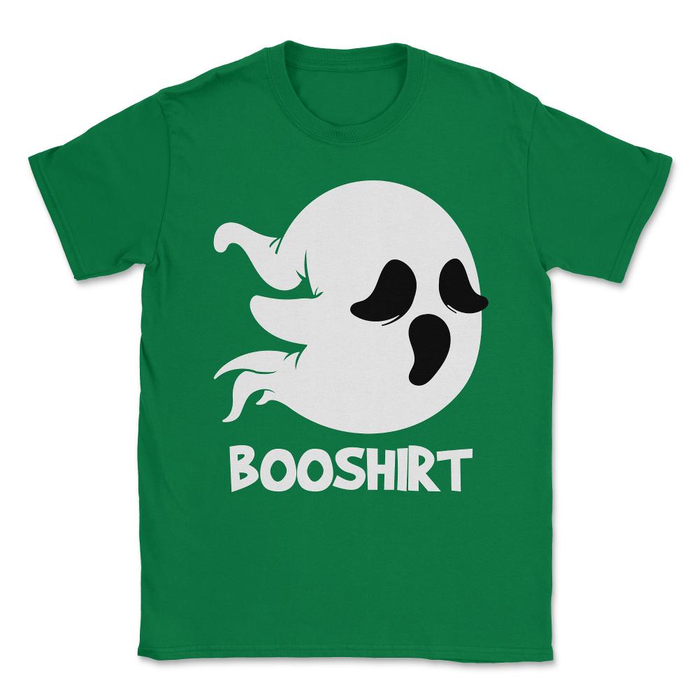 Booshirt Funny Halloween Boo Ghost Unisex T-Shirt - Green