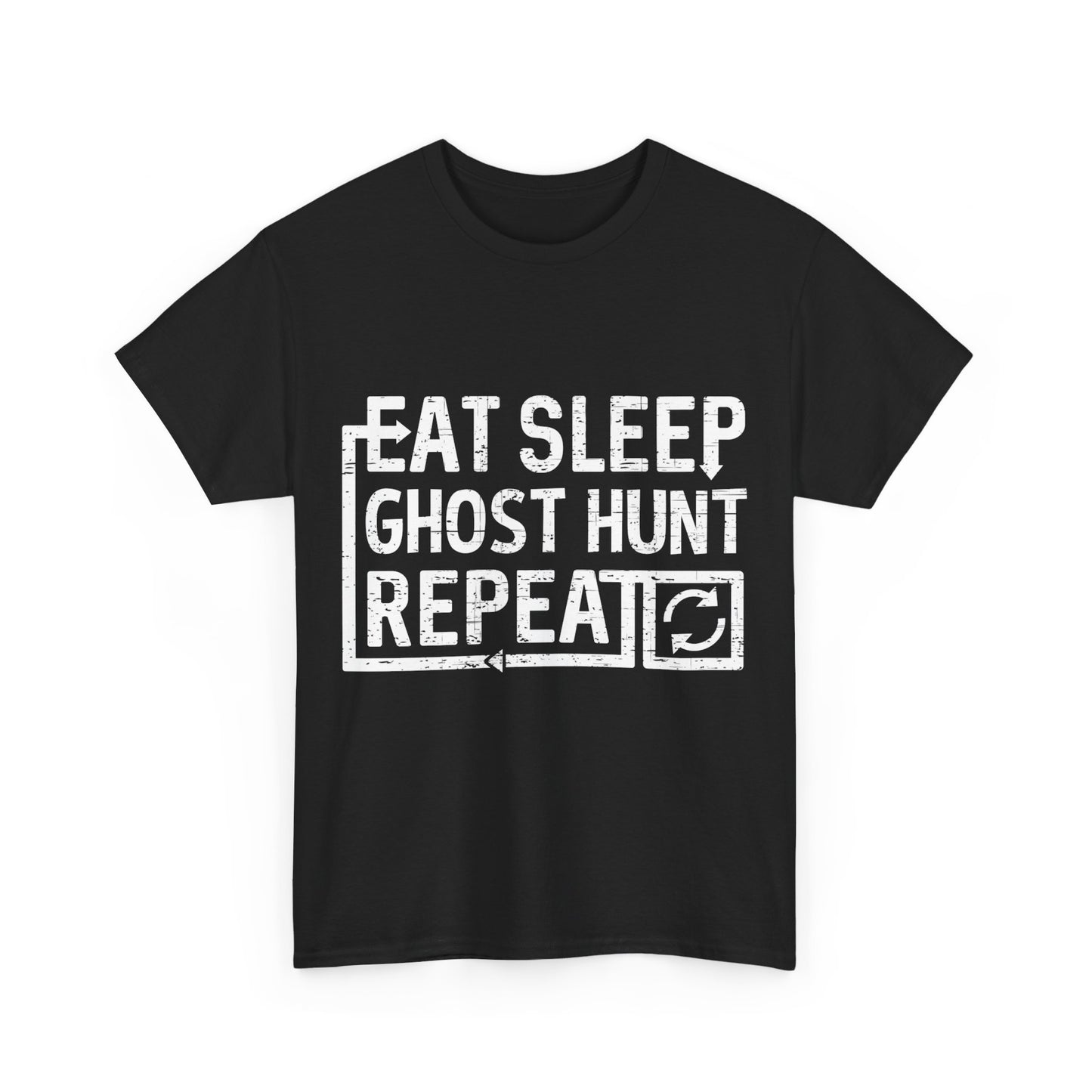 Eat Sleep Ghost Hunt Unisex Graphic T-Shirt, Sizes S-5XL