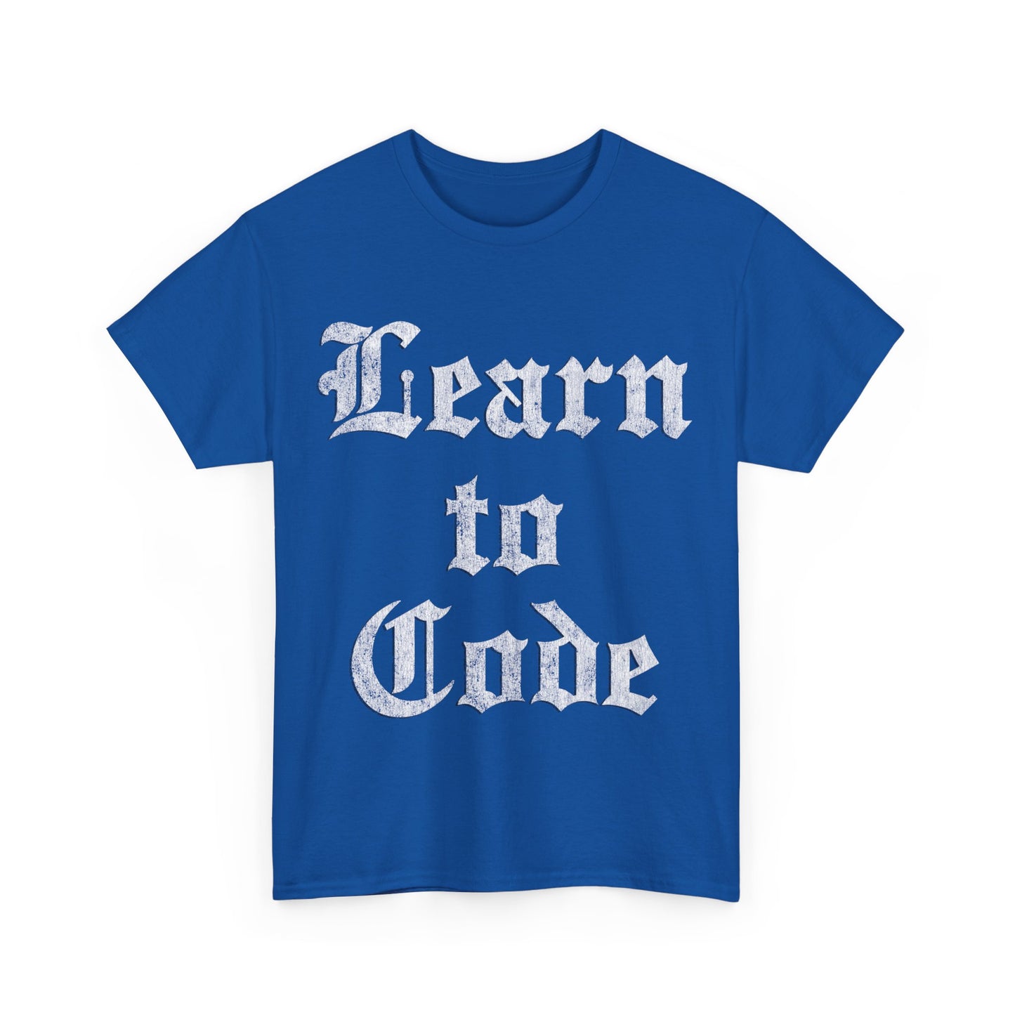 Learn to Code Unisex Graphic T-Shirt, Sizes S-5XL