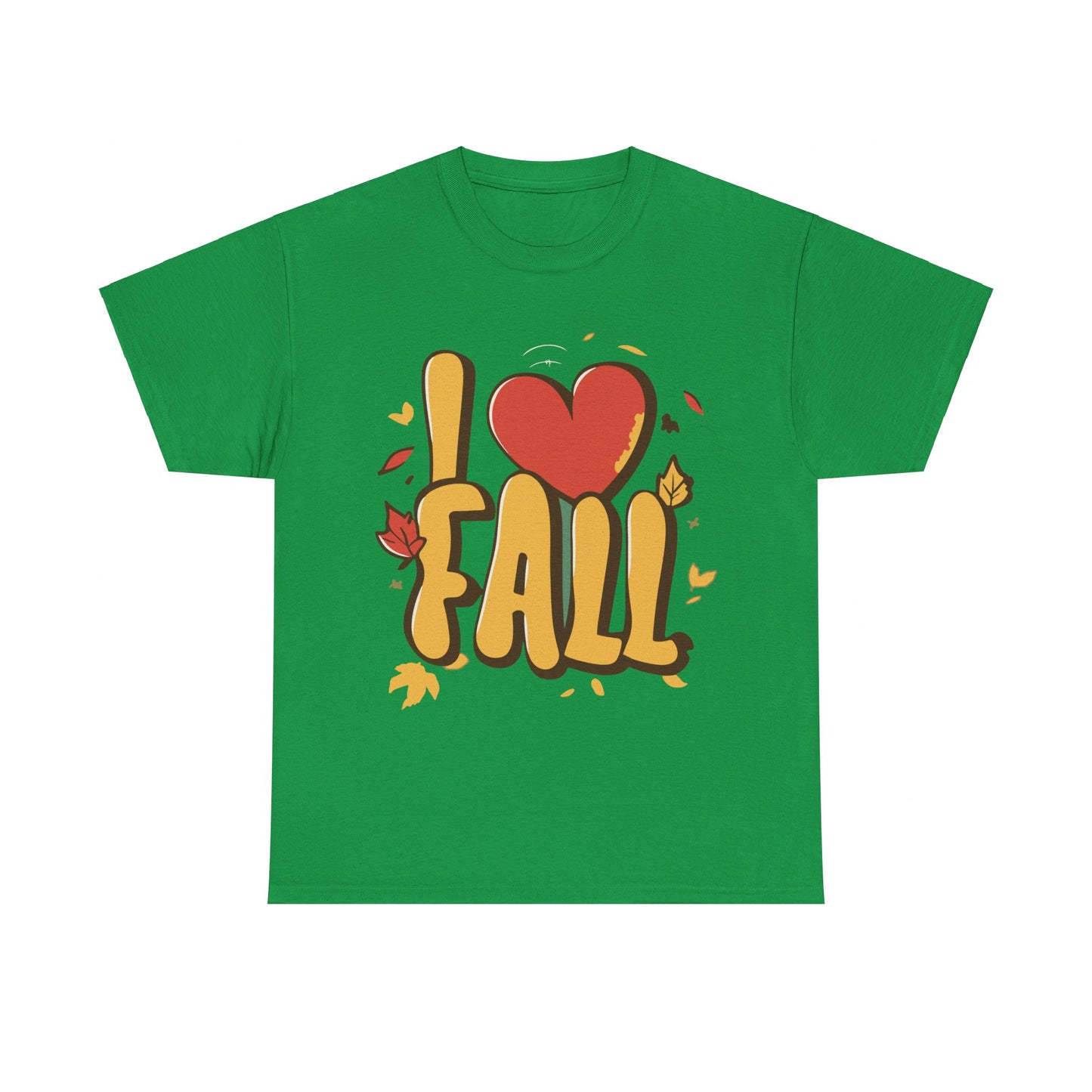 I Love Fall Autumn Leaves Unisex Graphic T-Shirt, Sizes S-5XL