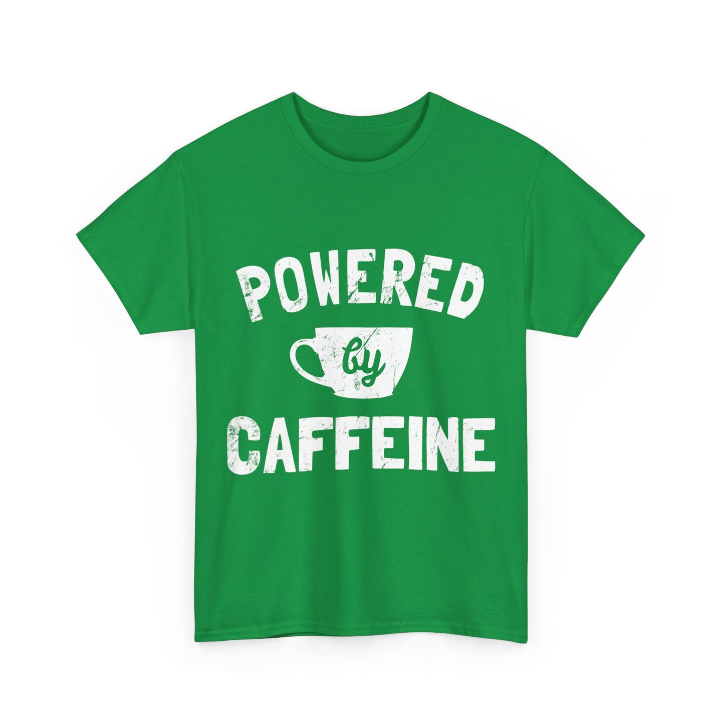 Powered by Caffeine Funny Coffee Unisex Graphic T-Shirt, Sizes S-5XL