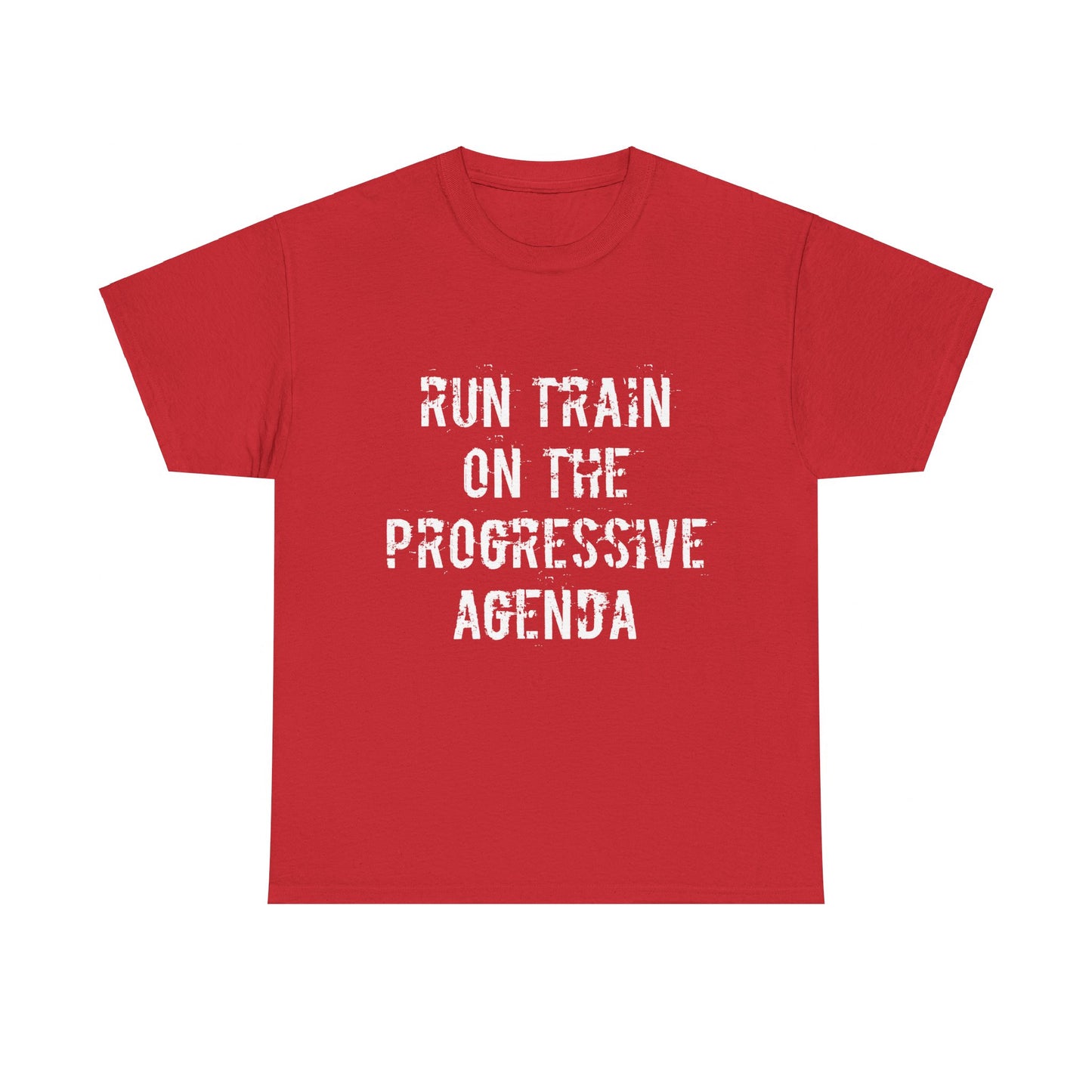 Run Train on the Progressive Agenda Unisex Graphic T-Shirt, Sizes S-5XL