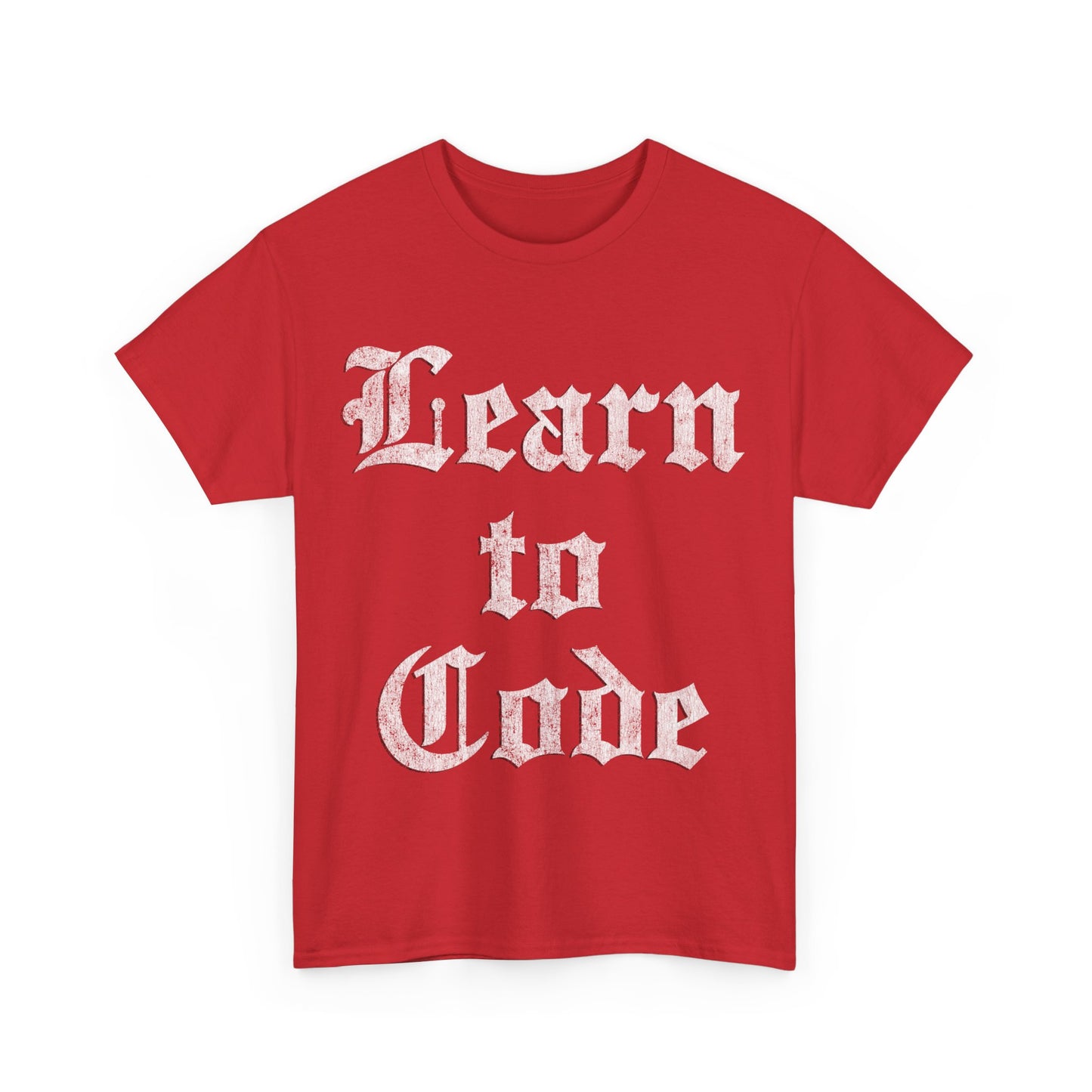 Learn to Code Unisex Graphic T-Shirt, Sizes S-5XL