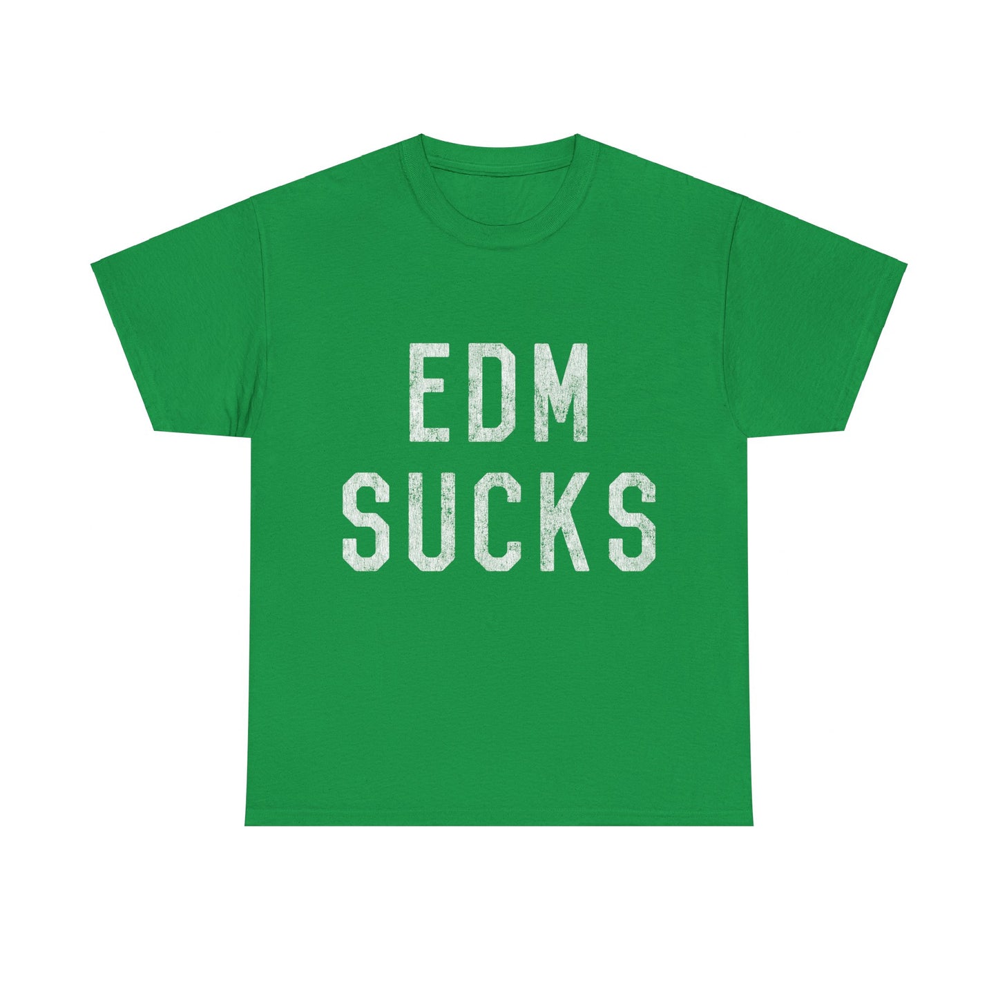 Retro EDM Electronic Dance Music Sucks Unisex Graphic T-Shirt, Sizes S-5XL