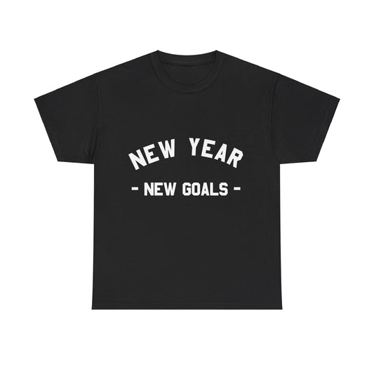 New Year New Goals Workout Fitness Unisex Graphic T-Shirt, Sizes S-5XL