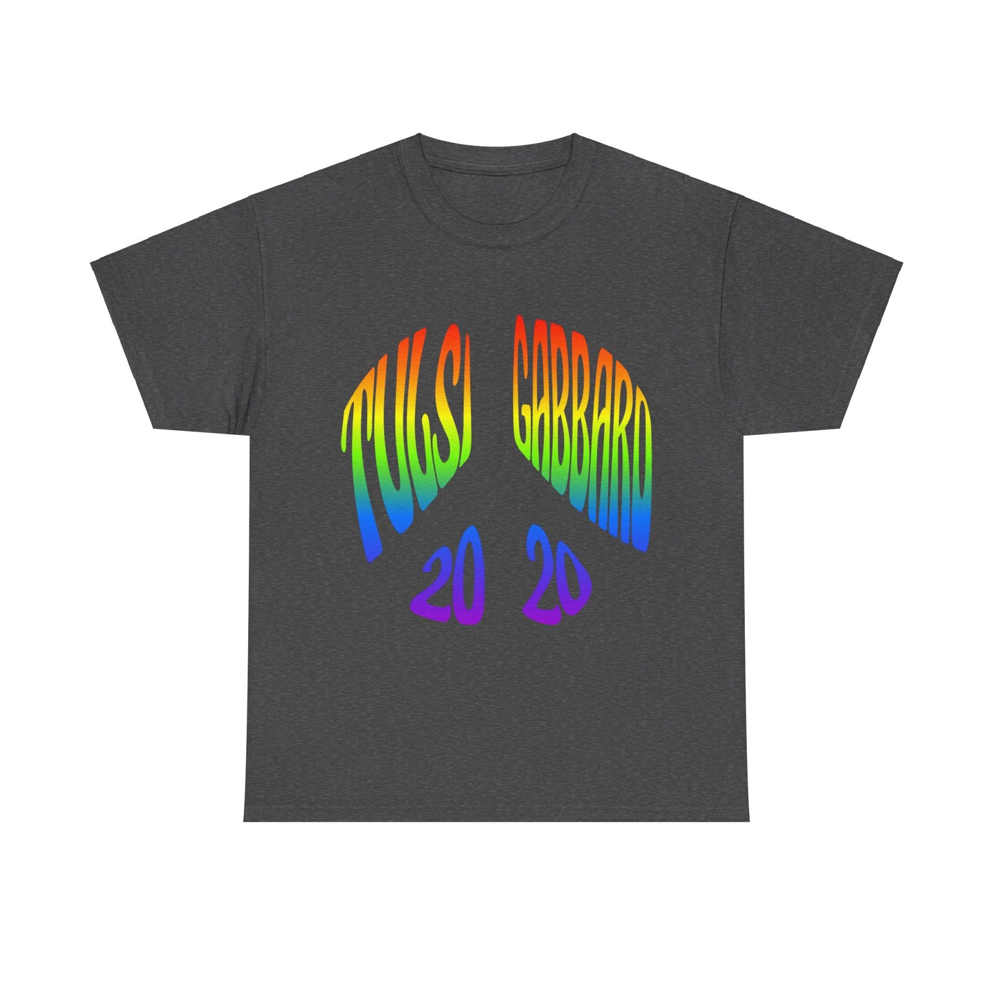 Tulsi Gabbard Peace in 2020 Rainbow Unisex Graphic T-Shirt, Sizes S-5XL