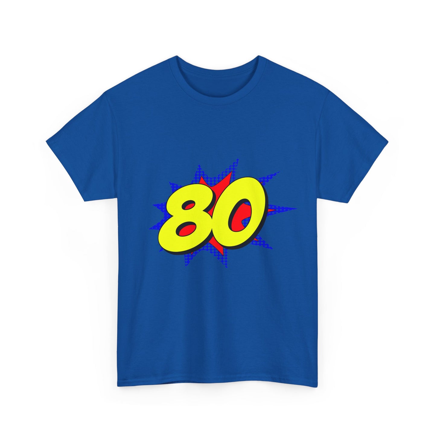 Superhero 80 Years Old Birthday Unisex Graphic T-Shirt, Sizes S-5XL