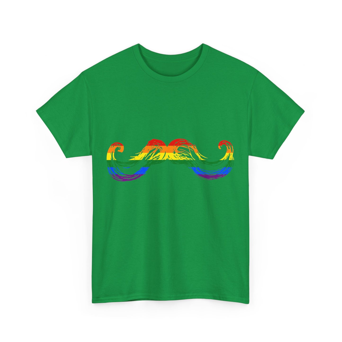 Gay Pride Mustache Unisex Graphic T-Shirt, Sizes S-5XL