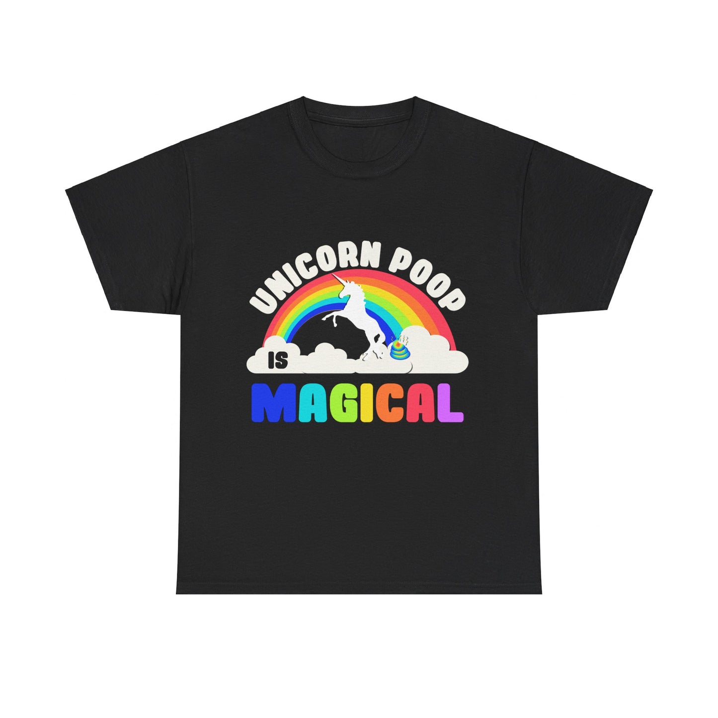 Unicorn Poop Is Magical Unisex Graphic T-Shirt, Sizes S-5XL