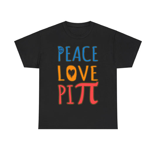 Peace Love Pi Unisex Graphic T-Shirt, Sizes S-5XL