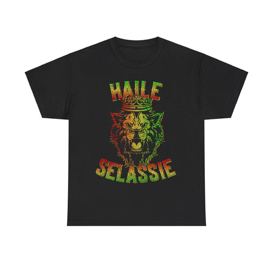 Haile Selassie Rastafari Reggae Unisex Graphic T-Shirt, Sizes S-5XL