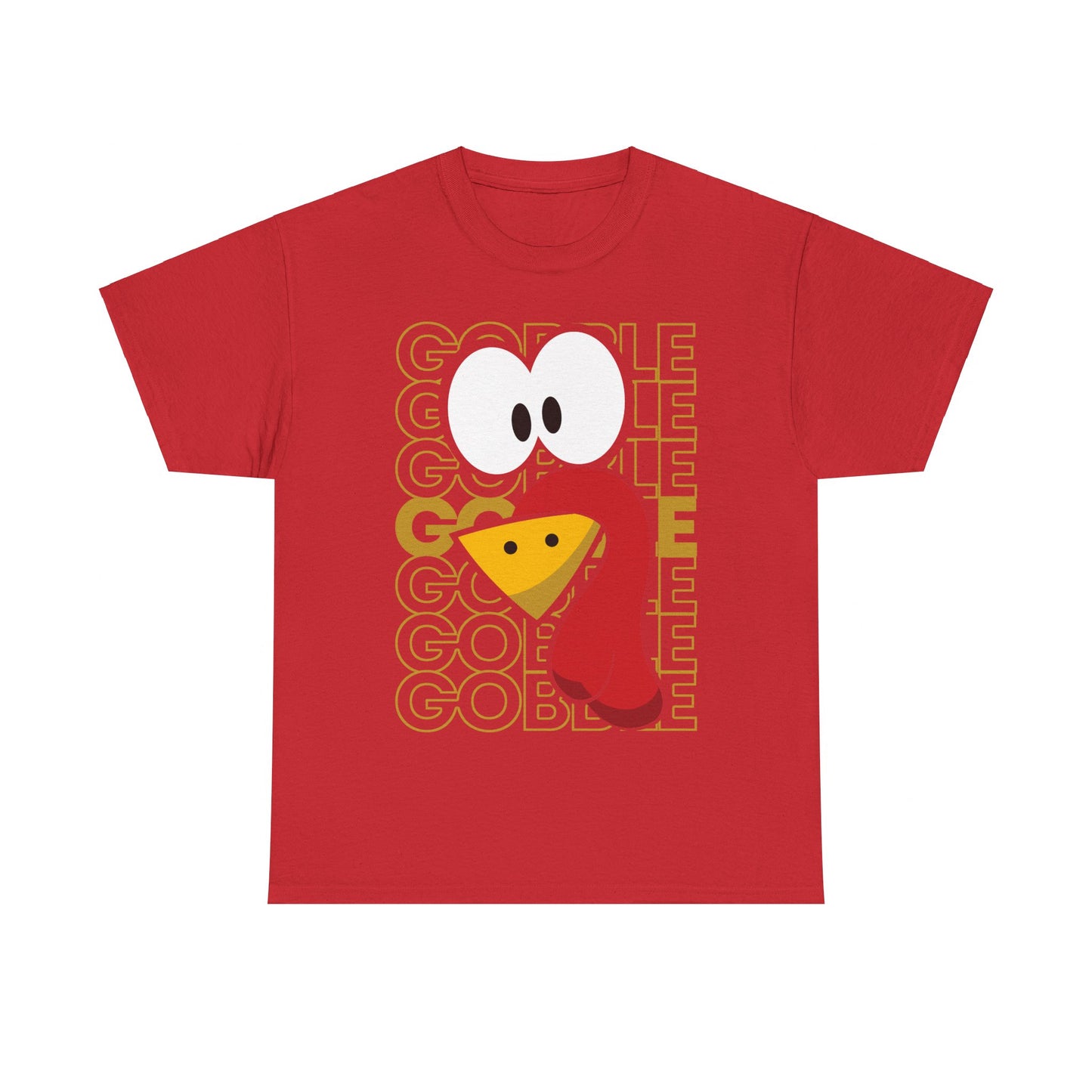 Turkey Face Gobble Gobble Unisex Graphic T-Shirt, Sizes S-5XL