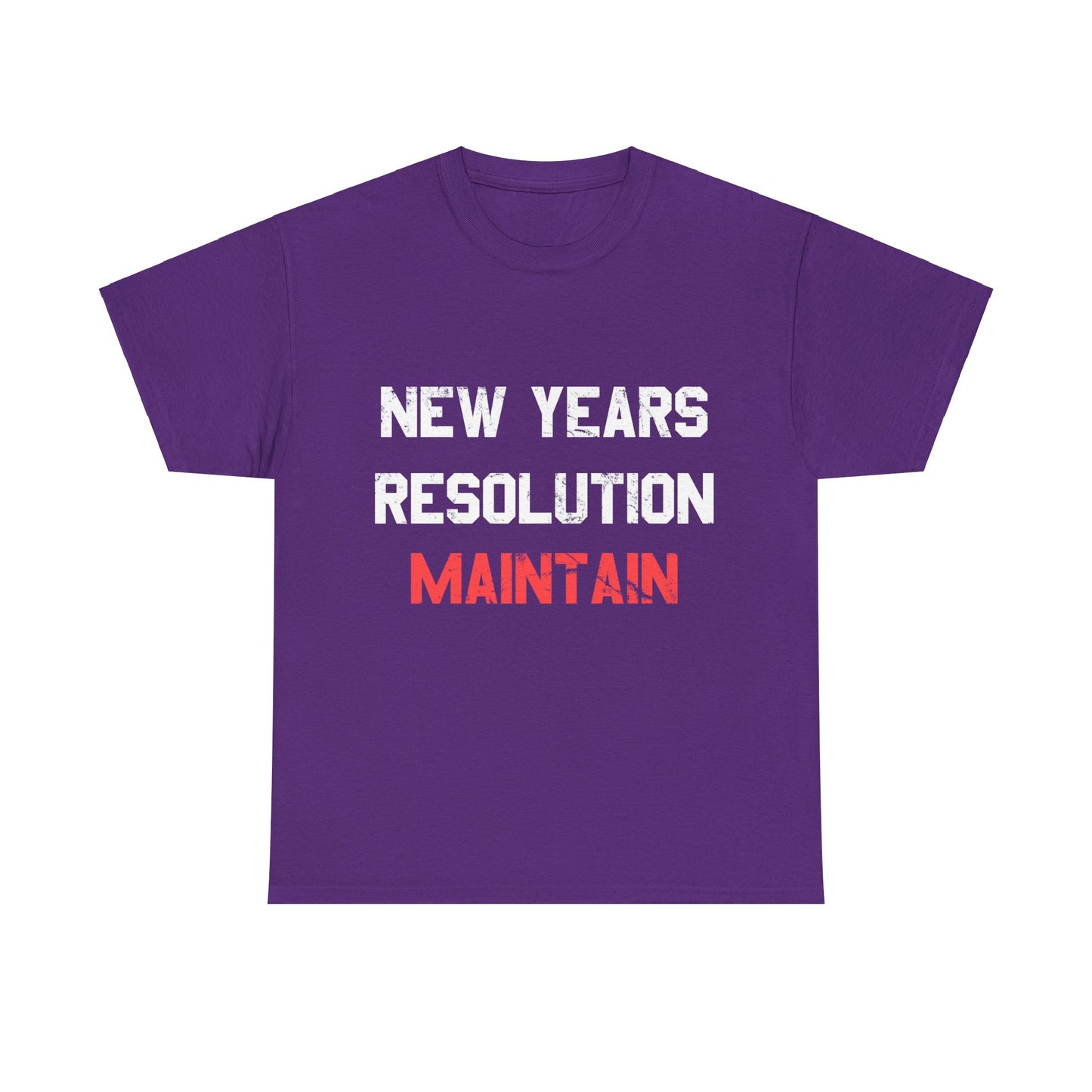 New Years Resolution Maintain Unisex Graphic T-Shirt, Sizes S-5XL