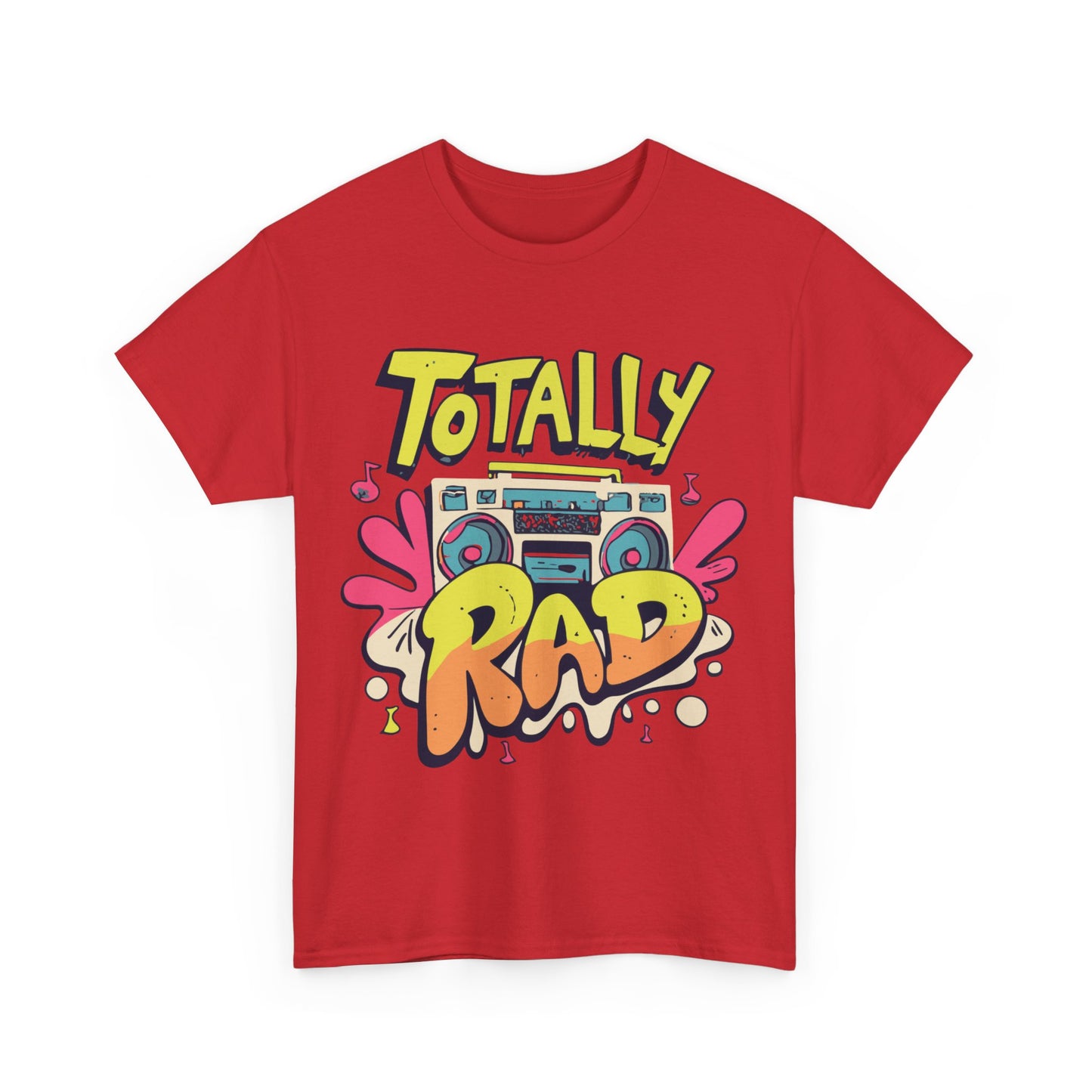 Totally Rad Retro 80s Boombox Unisex Graphic T-Shirt, Sizes S-5XL