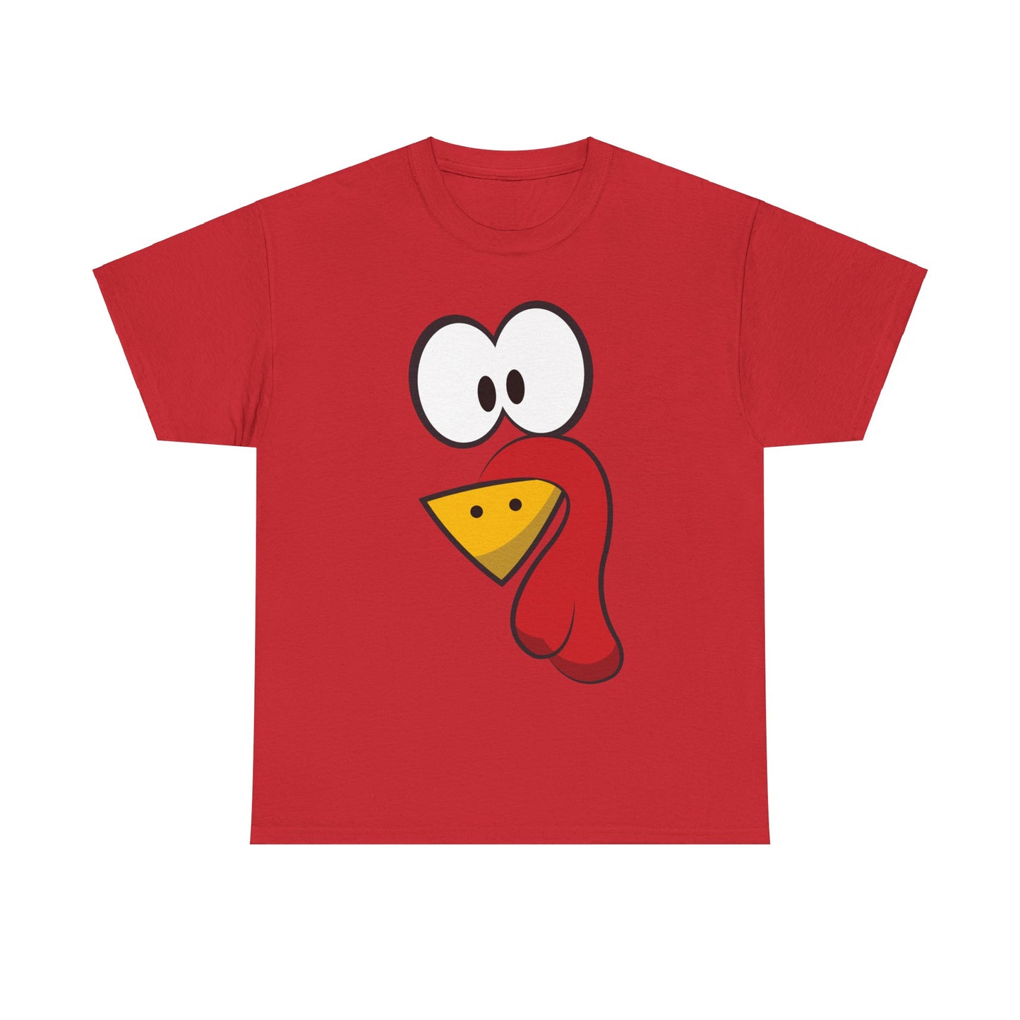 Cute Turkey Face Unisex Graphic T-Shirt, Sizes S-5XL