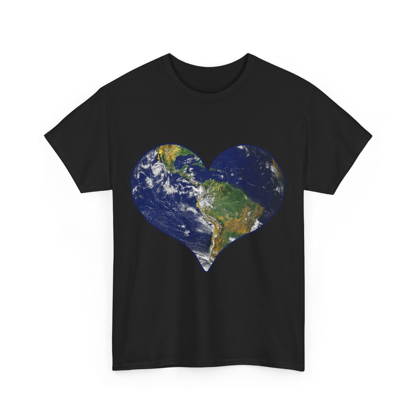 Heart Earth Love Unisex Graphic T-Shirt, Sizes S-5XL