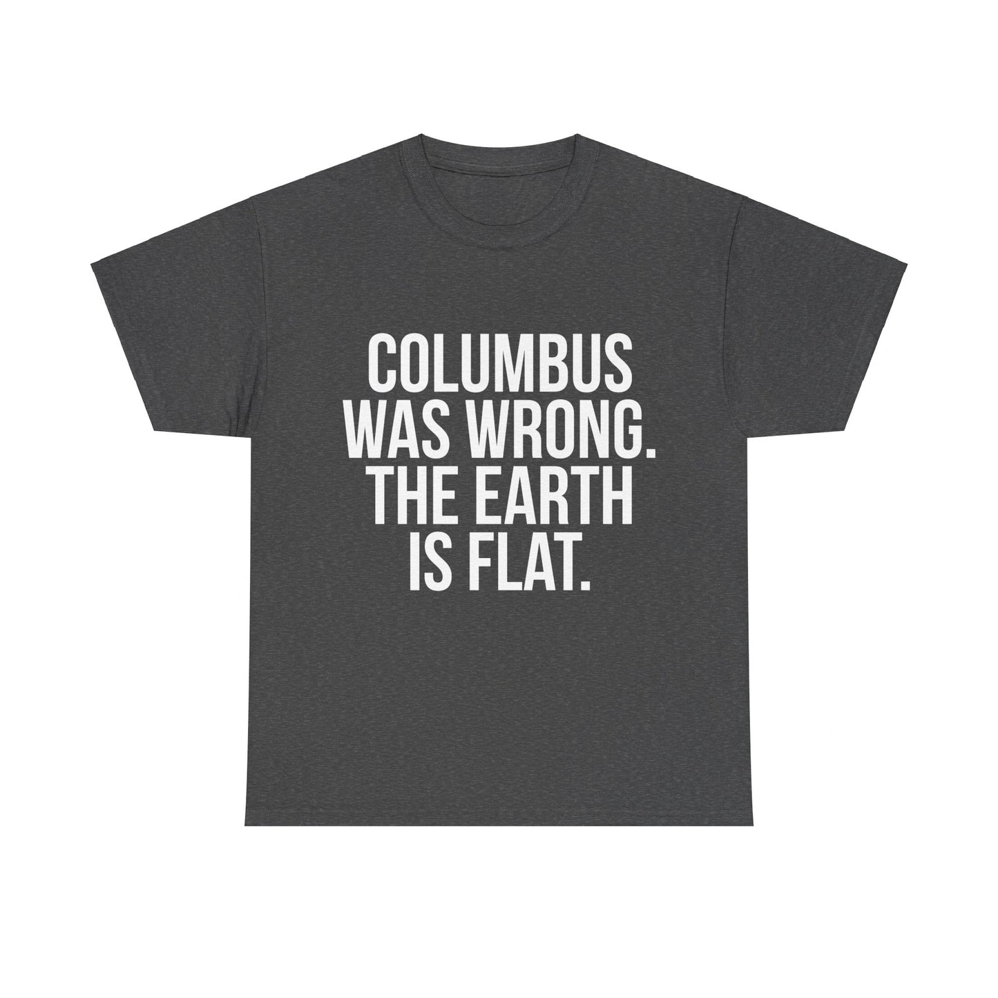 Columbus Flat Earth Unisex Graphic T-Shirt, Sizes S-5XL