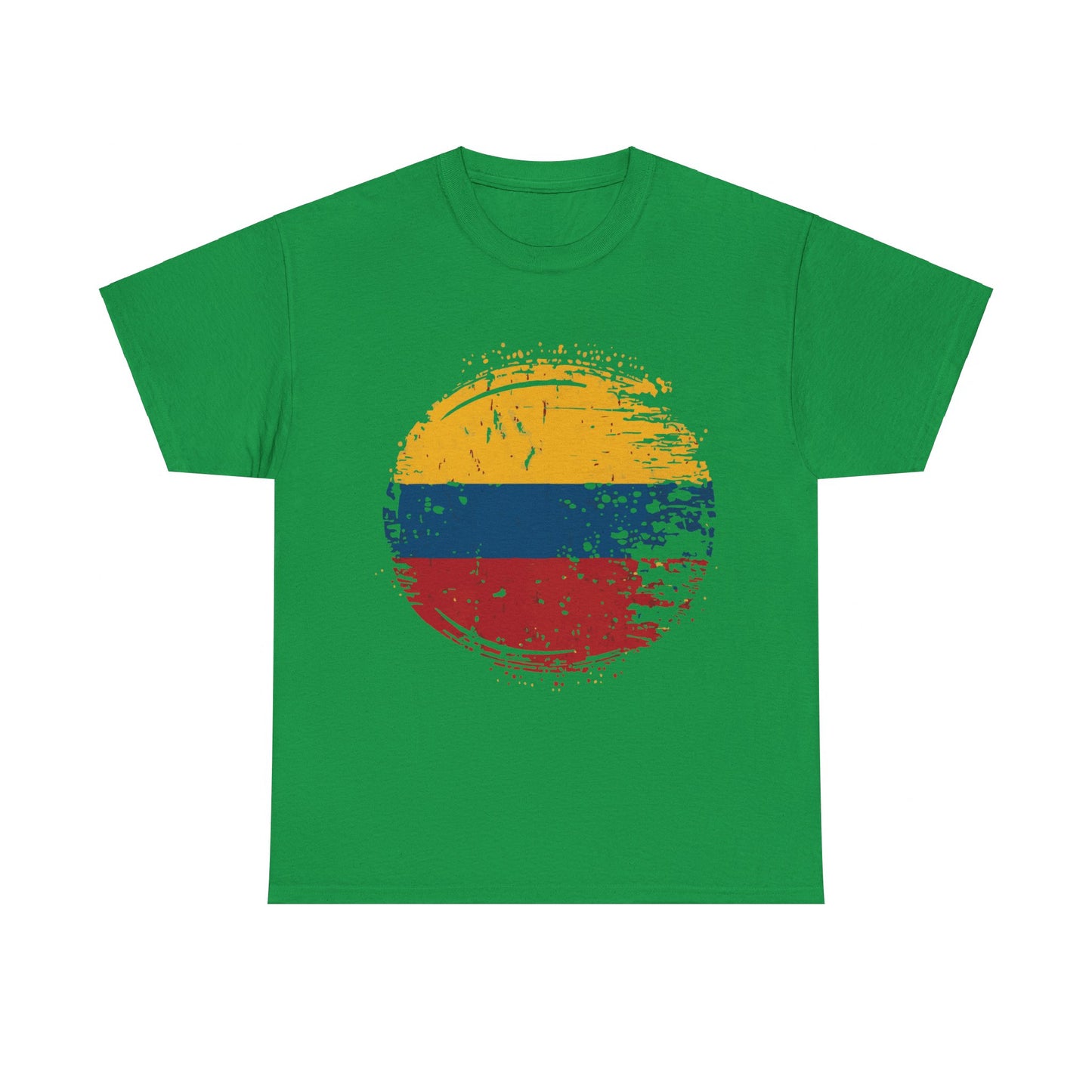 Flag of Colombia Distressed Unisex Graphic T-Shirt, Sizes S-5XL