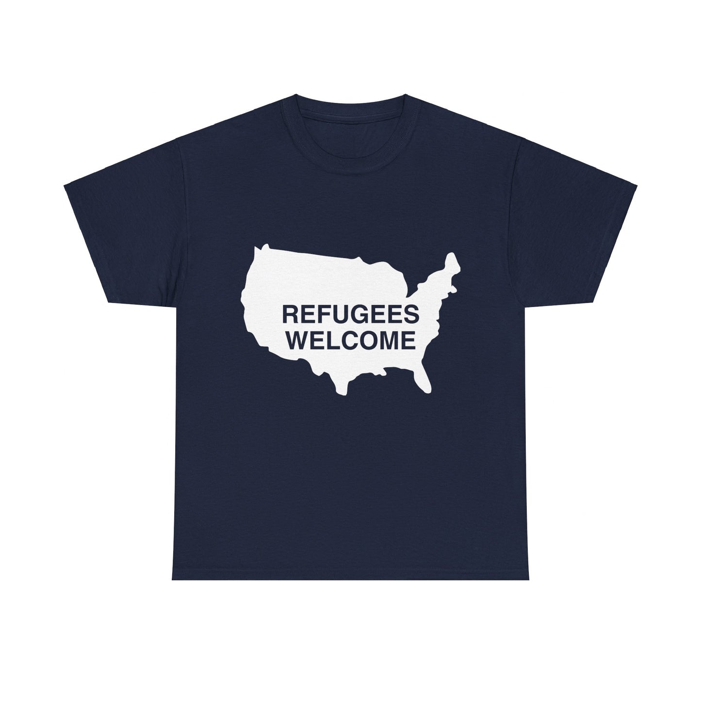 Refugees Welcome USA Unisex Graphic T-Shirt, Sizes S-5XL