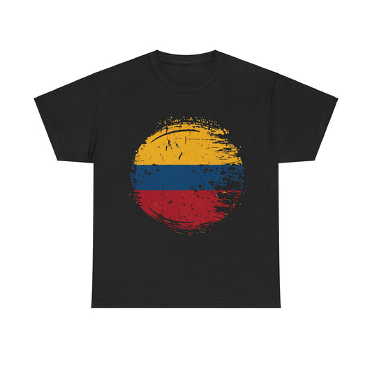 Flag of Colombia Distressed Unisex Graphic T-Shirt, Sizes S-5XL