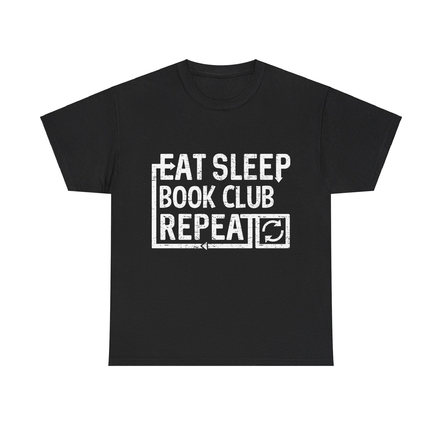 Eat Sleep Book Club Unisex Graphic T-Shirt, Sizes S-5XL