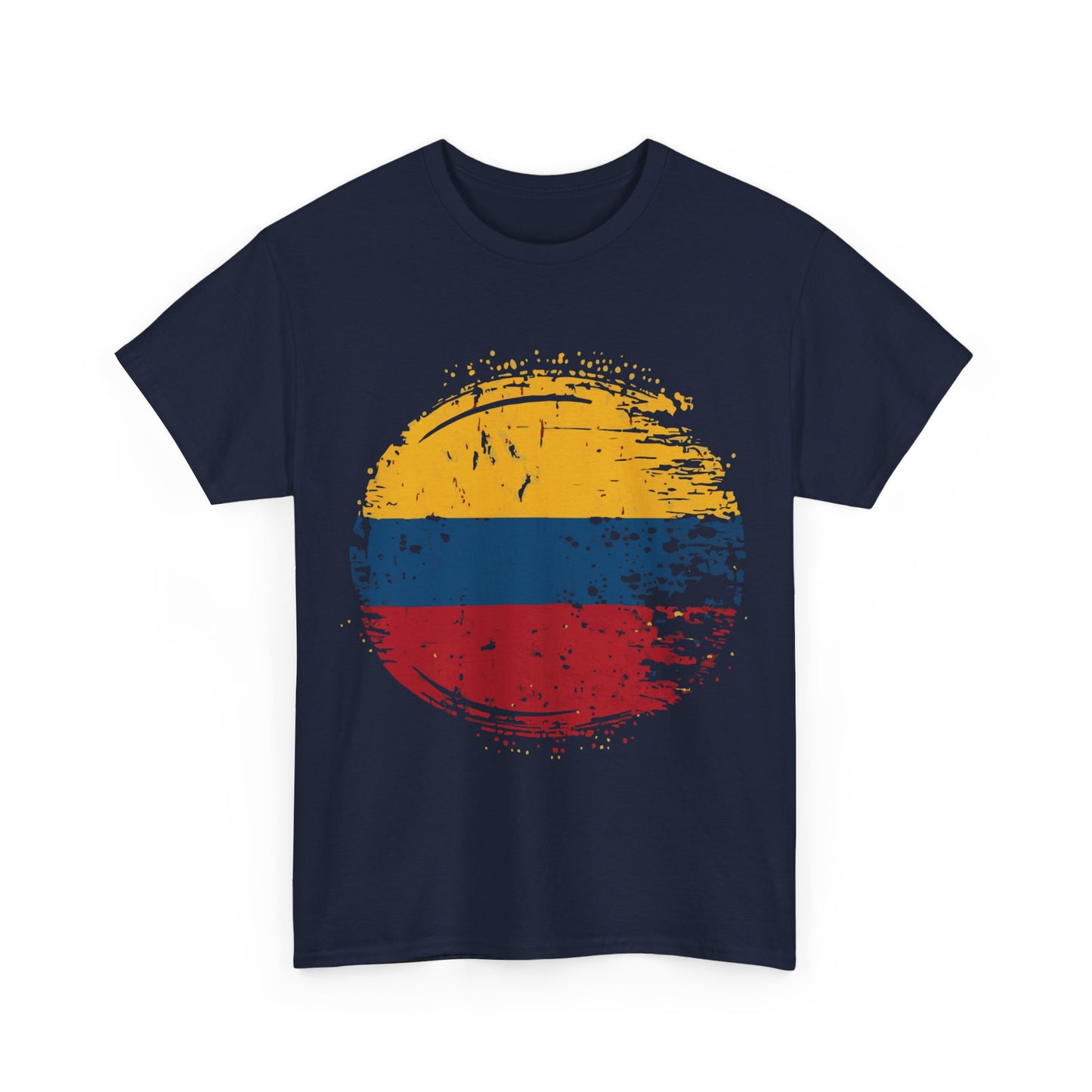 Flag of Colombia Distressed Unisex Graphic T-Shirt, Sizes S-5XL