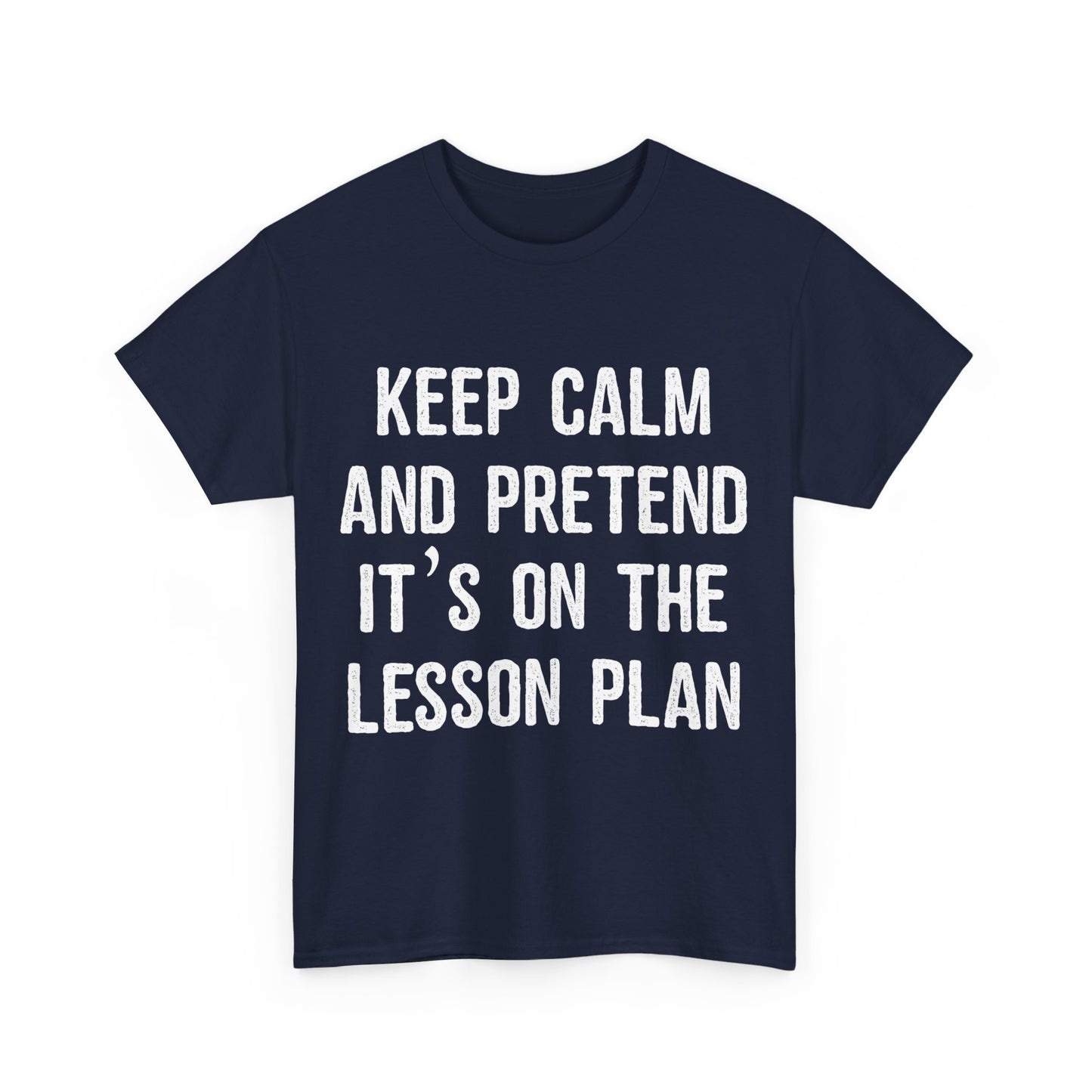 Keep Calm And Pretend It's On The Lesson Plan Unisex Graphic T-Shirt, Sizes S-5XL