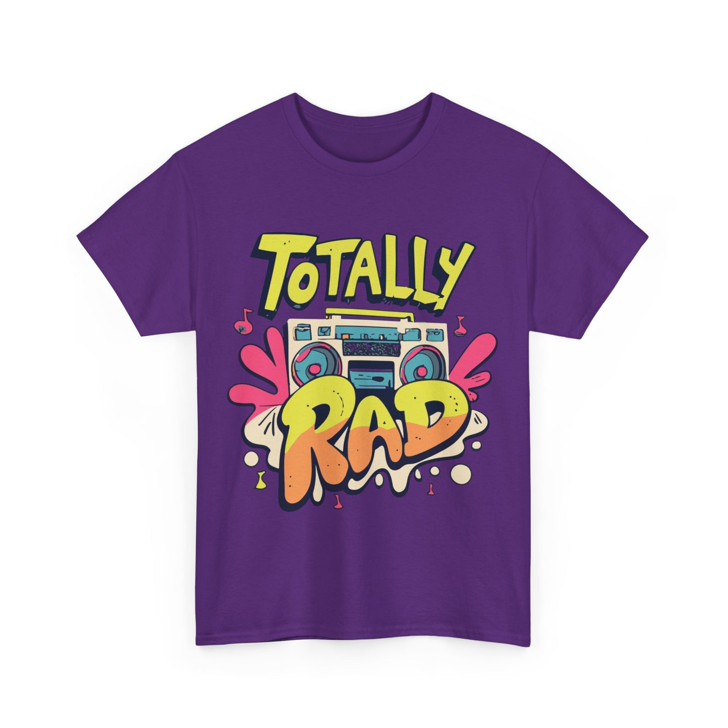 Totally Rad Retro 80s Boombox Unisex Graphic T-Shirt, Sizes S-5XL