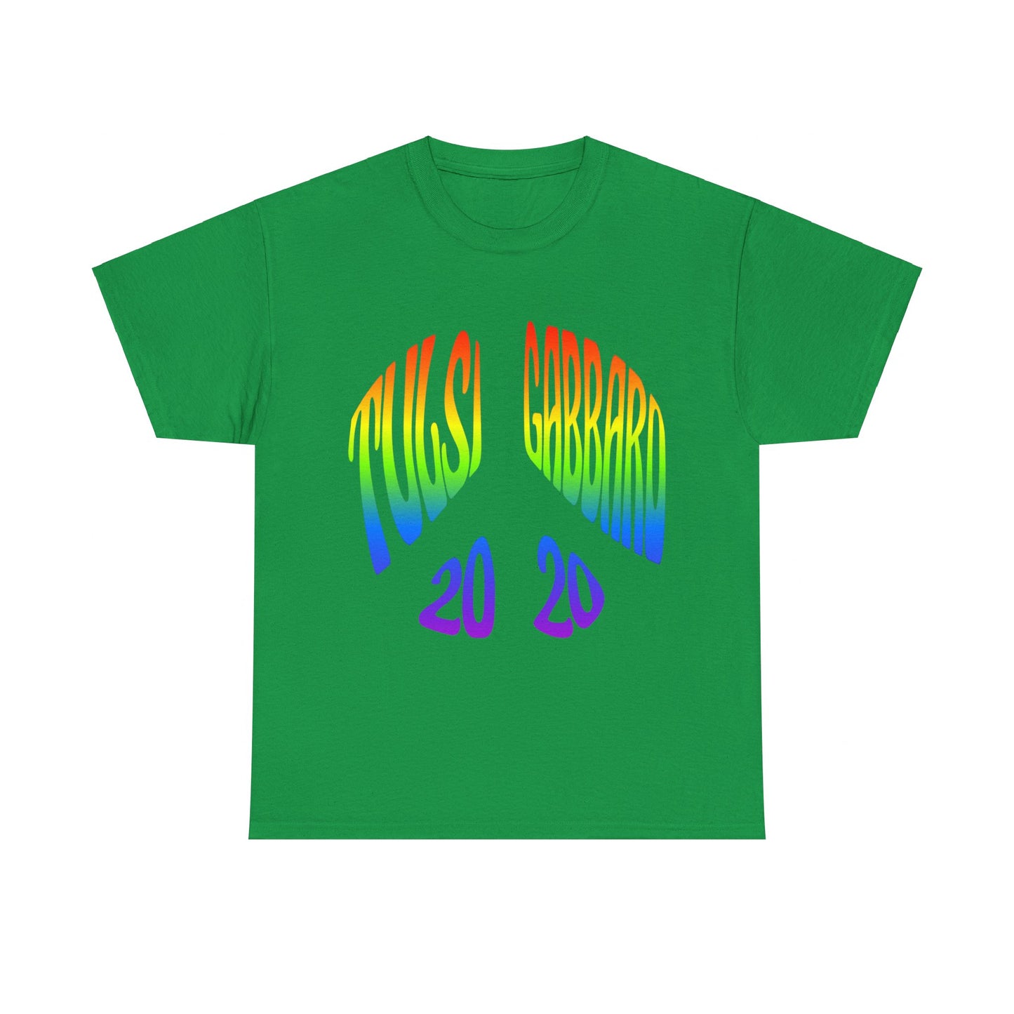 Tulsi Gabbard Peace in 2020 Rainbow Unisex Graphic T-Shirt, Sizes S-5XL