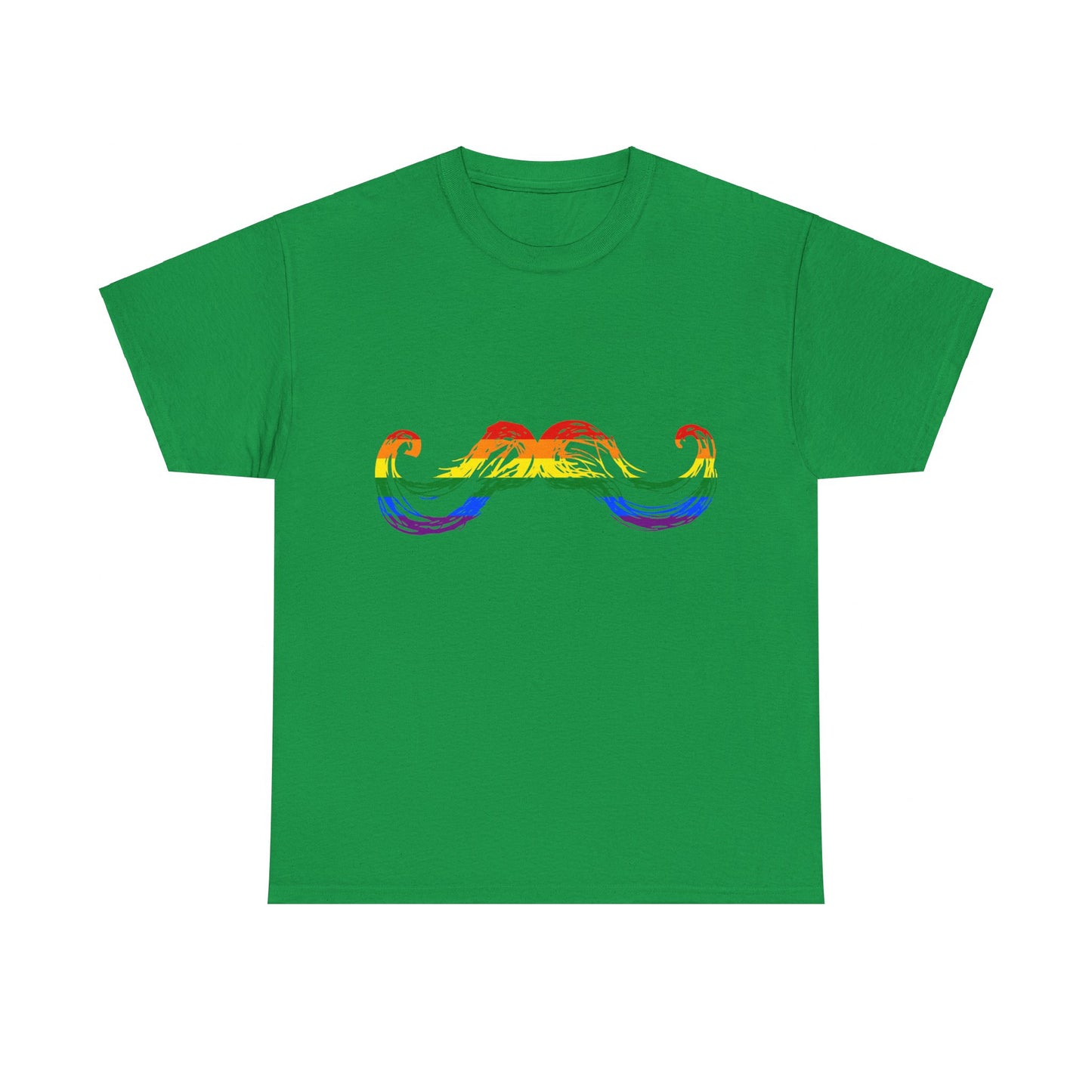 Gay Pride Mustache Unisex Graphic T-Shirt, Sizes S-5XL